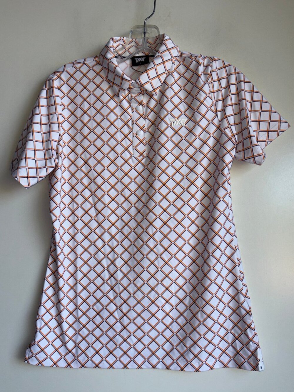 NEW PXG Polo Golf Shirt Women's Small Harlequin Argyle